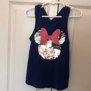 Disney navy blue Minnie Mouse tank top size 4T